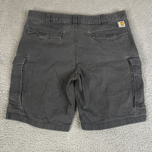 Carhartt Cargo Shorts Mens 40 Gray Relaxed Fit 10" Utility Canvas Work BS3542 - Picture 5 of 12